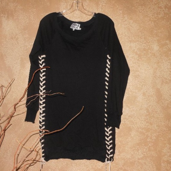 PAM & GELA Lace Up Sweatshirt-Medium - Picture 6 of 6